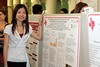 Yue Liao with her poster