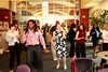 Raul Orland Edward instructing conference attendees on some salsa steps