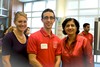 Stewart Williams with his mentors Stephanie Kellam and Dr. Norma Olvera