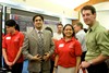 (left to right) Tara Mitchell, Amir Pourmoghaddam, Jasmine Patel and Dr. Adam Thrasher