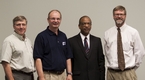 (from left) Dr. Paloski, Dr. Clement, CLASS Dean Dr. Roberts and Dr. Layne