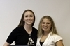 Jennifer Theobald (Left) and Amber Groll with their awards