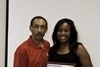 Dr. Pearson with Princess Eke who won the outstanding Master of Education student in Sport & Fitness Admin