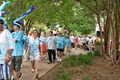 Festive colors at the Great Strides Walk  