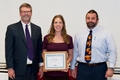 Lindsey Duramo, American Kinesiology Association's 2011 National Undergraduate Scholar, with Dr. Layne and Dr. Lowder  