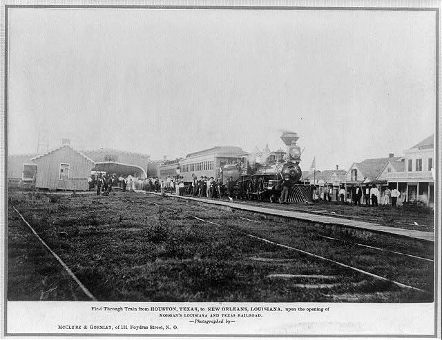 First through train from Houston to New Orleans. 