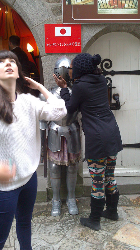 The Student and the knight at Mt St Michel