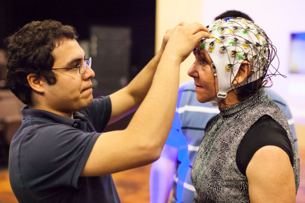 Jose Luis Contreras-Vidal looks at how the arts can influence learning potential and hopes Becky Valls’ brain map will show promising signs. | Courtesy of Lynn Lane Photography