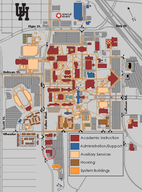 University Of Houston Campus Map University Of Houston Campus Map University Of Houston Campus