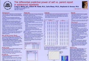 ABCT 2010: Predictive power of parent vs Self Report