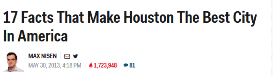 17 Fact that Make Houston the best city in America