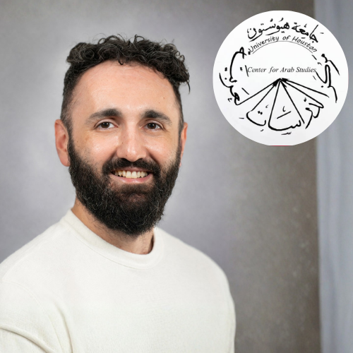 A headshot of Dr. Ali Yildirim with the AAEF Center for Arab Studies logo