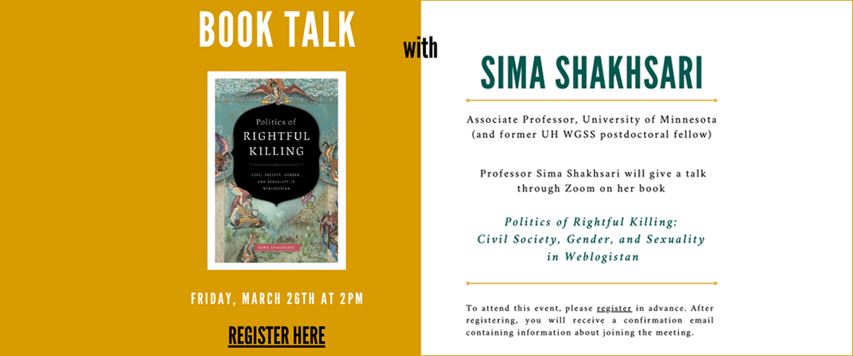 Book Talk Sima Shakhsari