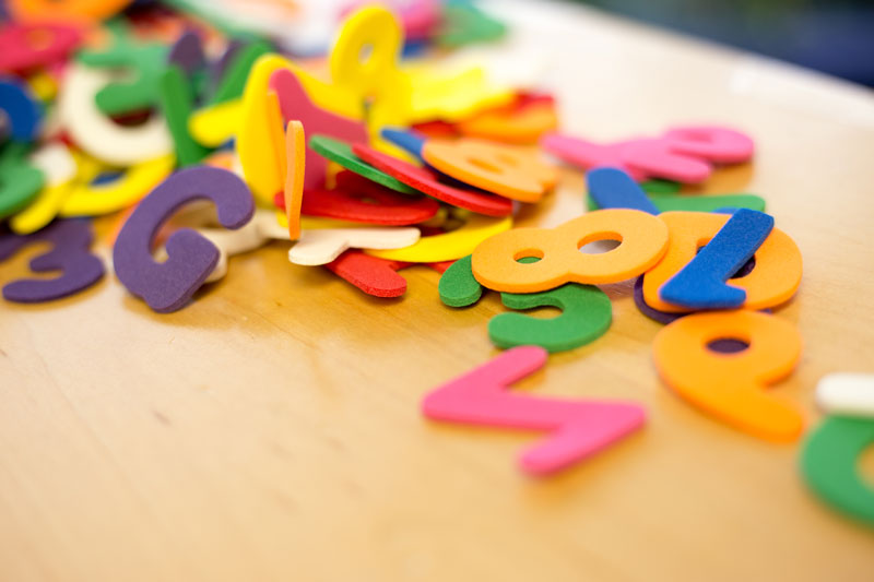 foam letters and numbers