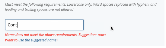 Name Field with prompt text illustrated
