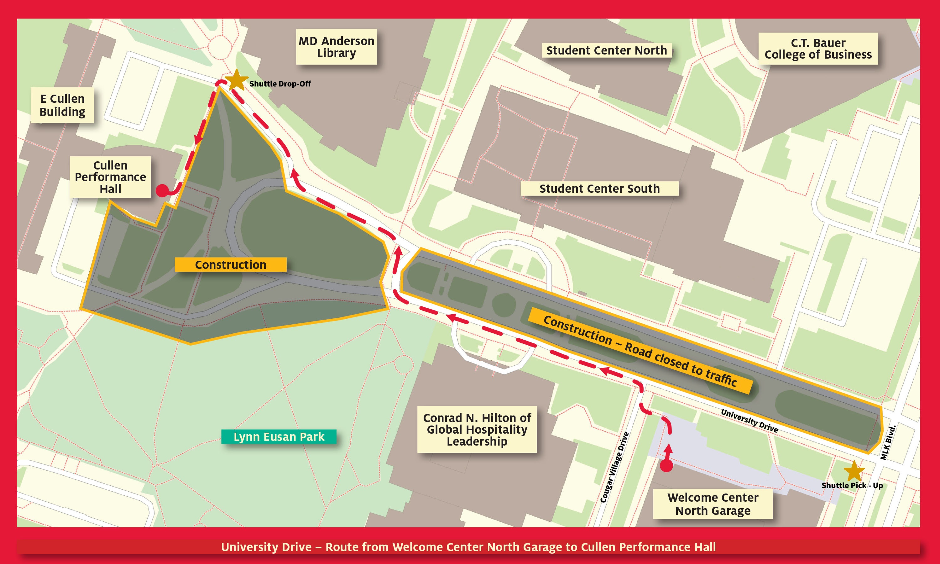 CPH Commencement Parking Map