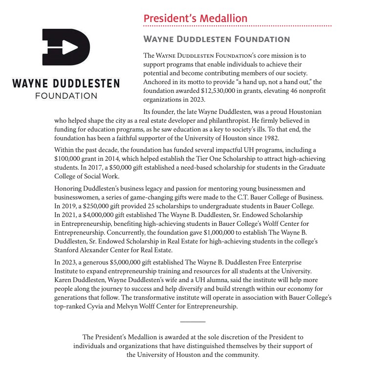Wayne Duddlesten Foundation