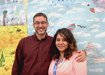  Jonathan Schwartz Ph.D. with a UH Teacher Education Teacher Candidate