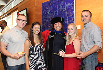 Family of COE graduate at the Graduation Reception