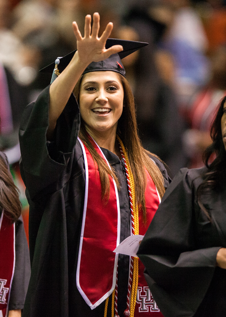 COE Student at Graduation