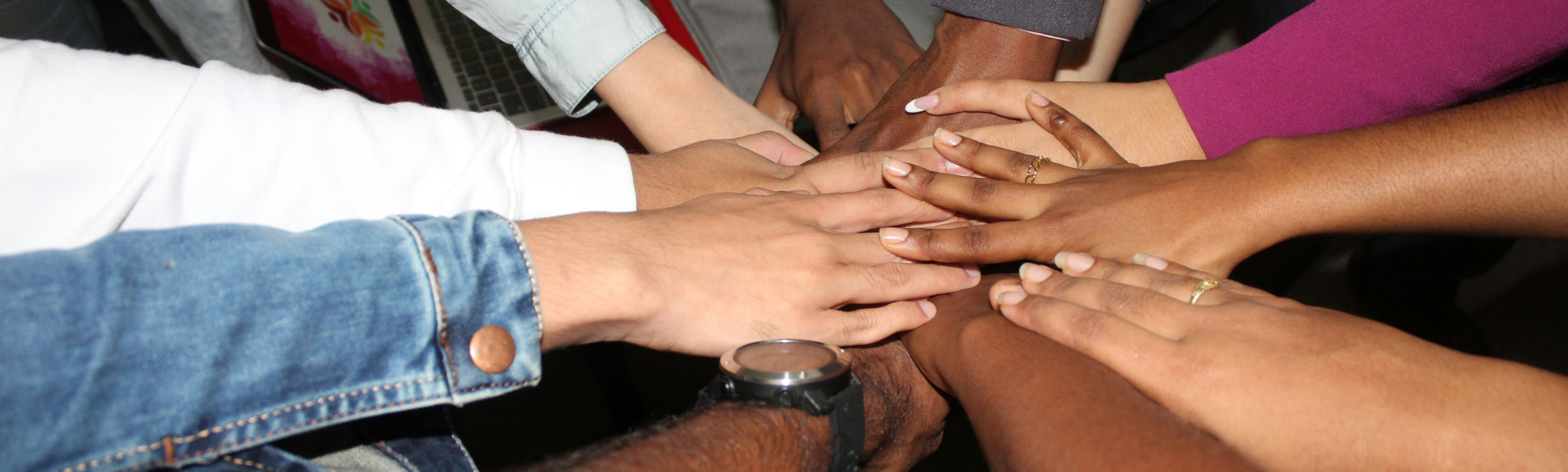 several black people holding hands