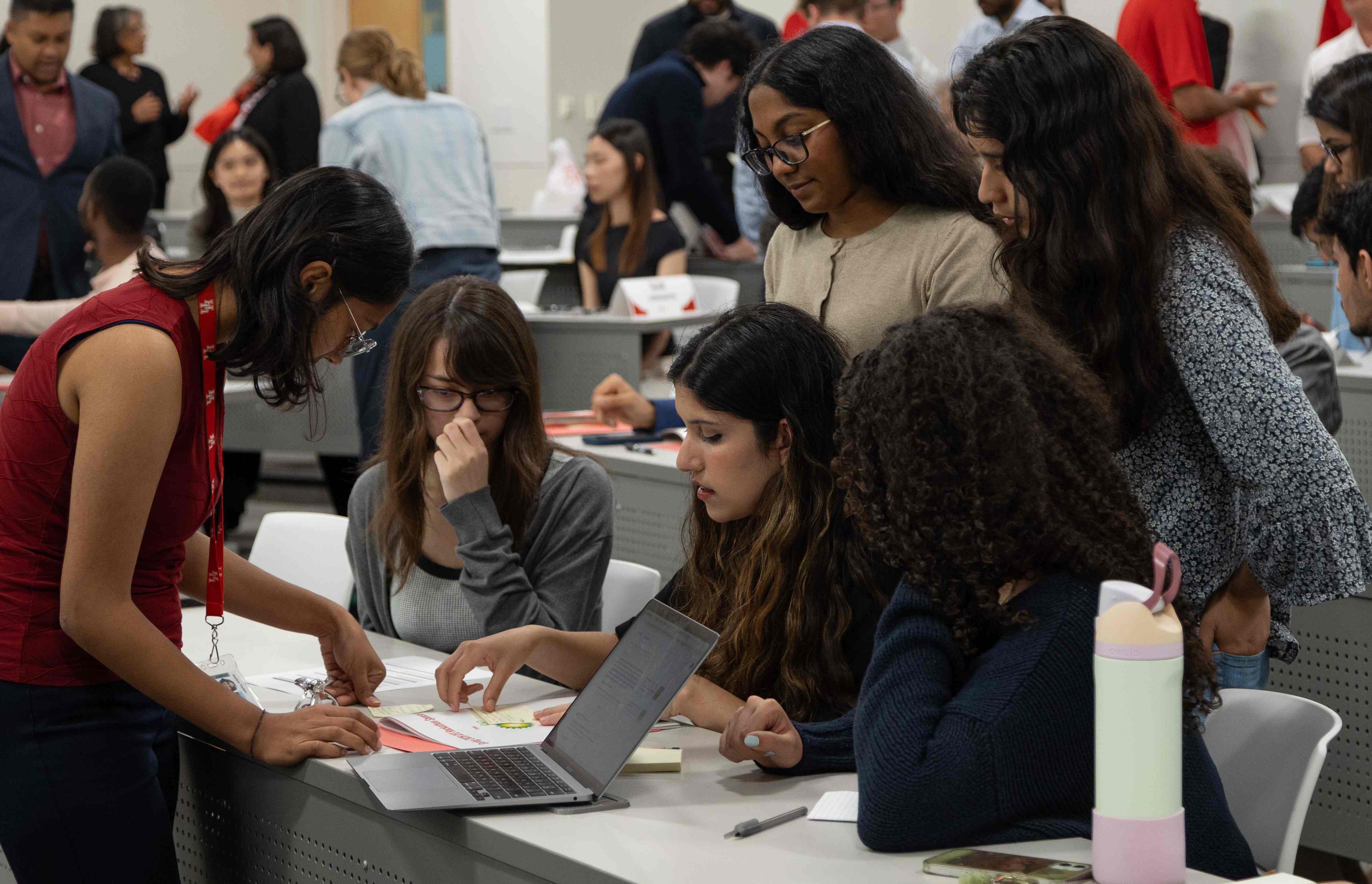 Team Energized at Work on Day 1 of the Hackathon