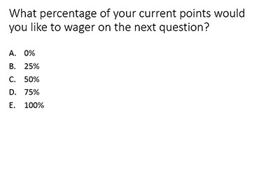 Wager Screen