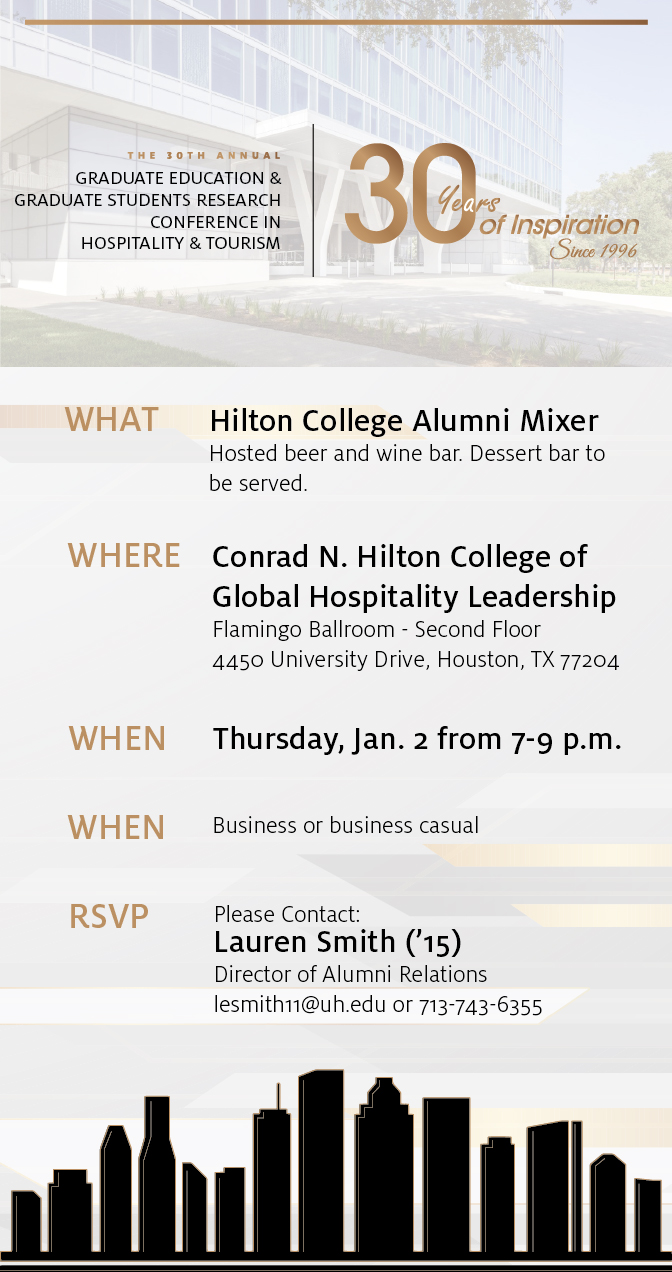 Details of latest Alumni Mixer on January 2