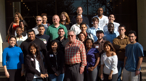 Governor Bill Hobby with the Civic Houston Interns