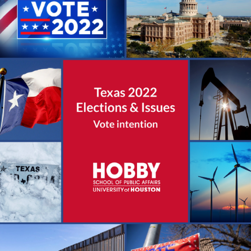 Report cover with various pictures that represent Texas