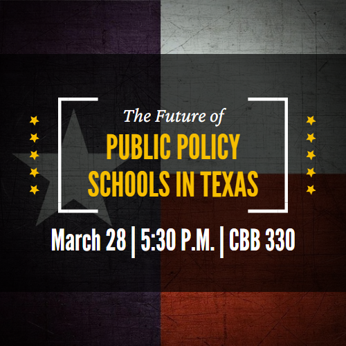 The Future of Public Policy Schools in Texas graphic