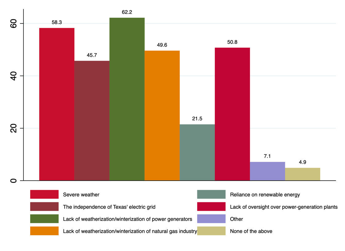 graphic of issues they believe are responsible for the electricity grid failure.