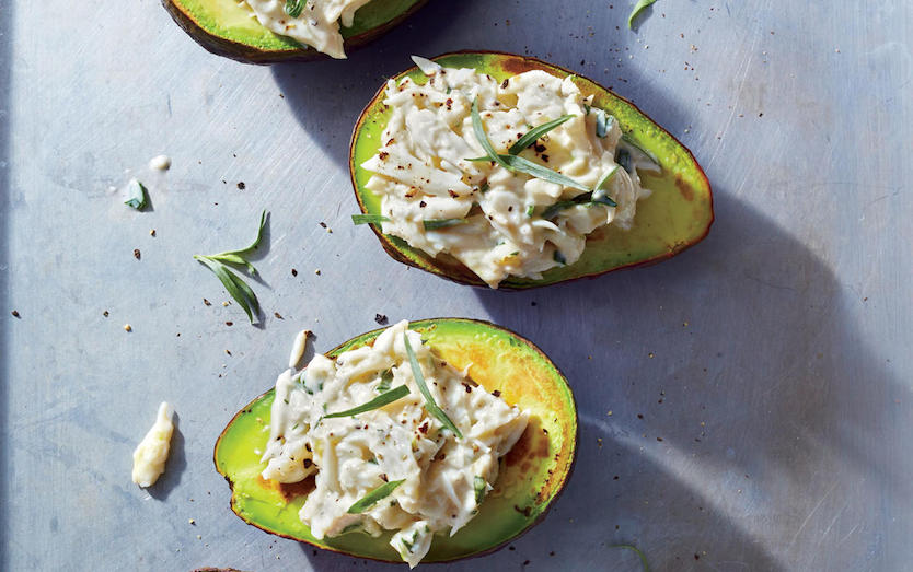 Crab stuffed avocados