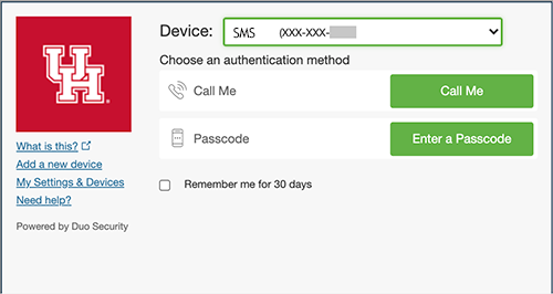Log into AccessUH and Confirm Identity