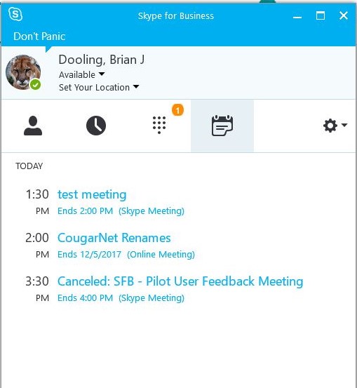 Join a Meeting Using SFB