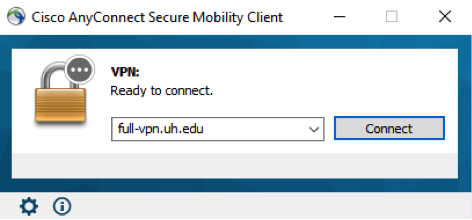 Cisco AnyConnect full vpn dialog