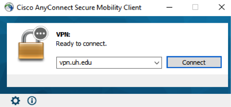 Cisco AnyConnect dialog