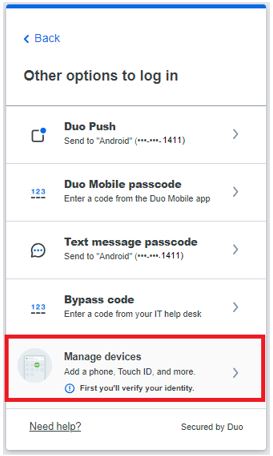 New DUO Adding SMS Text Option Step 2