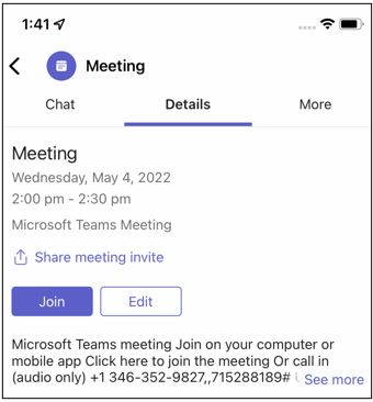 Join a Meeting using a Mobile Device