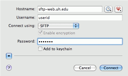 Fetch Configuration panel