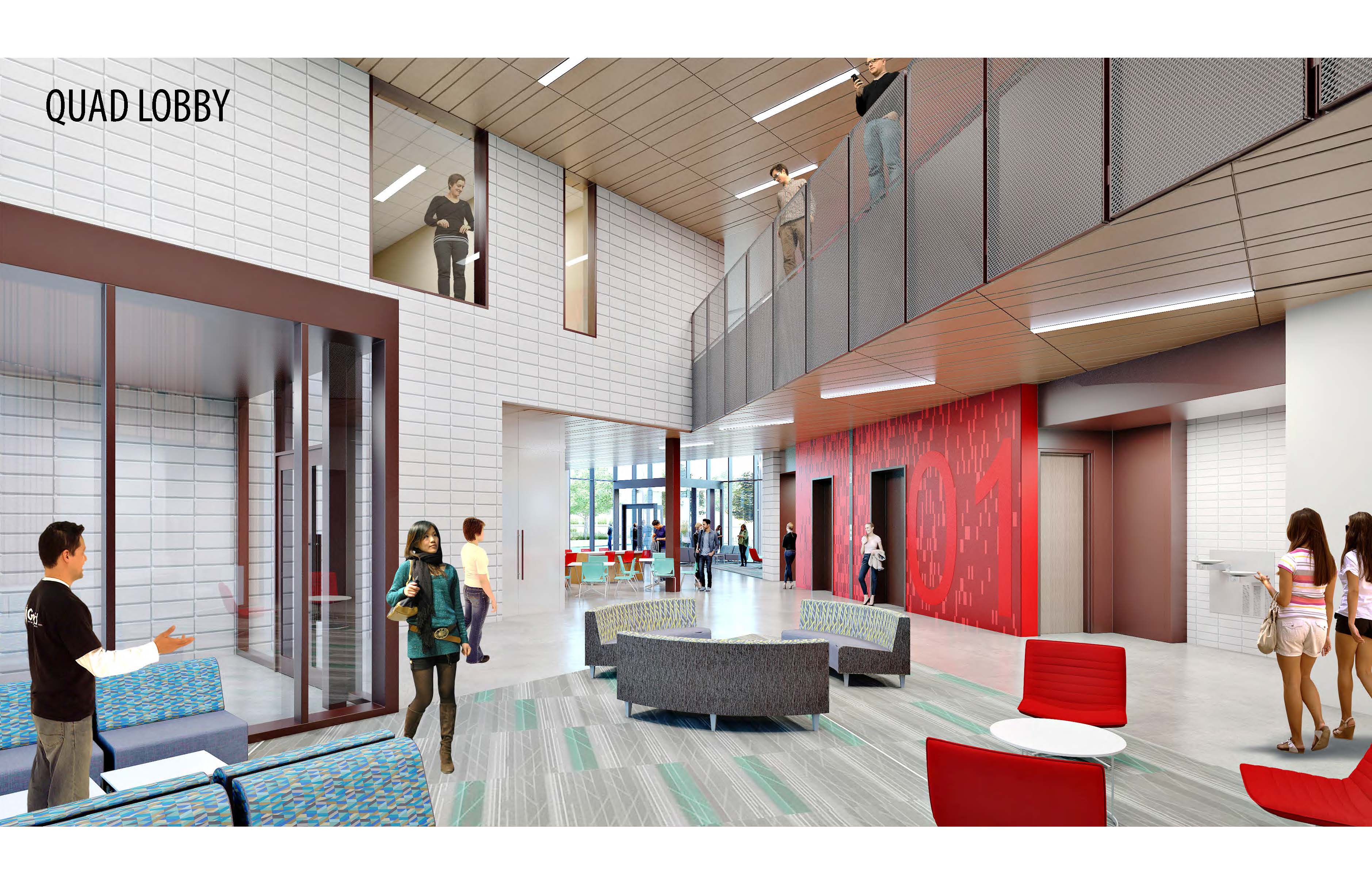 View of the Quad Lobby