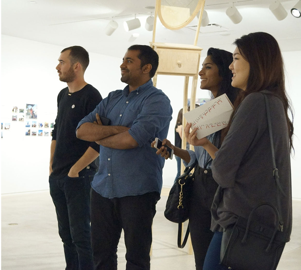 Students at Blaffer Art Museum. Photo courtesy of Blaffer Art Museum