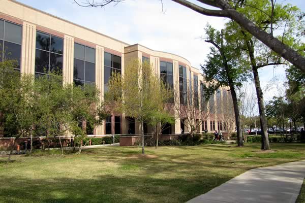 Exterior view of the Moores School of Music Bulding