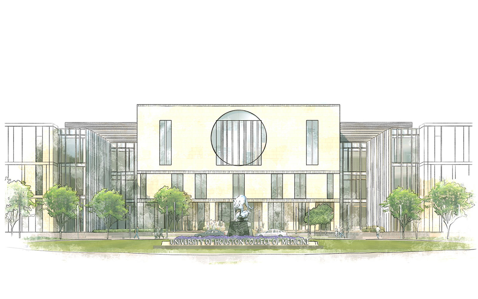 Illustration of College of Medicine building