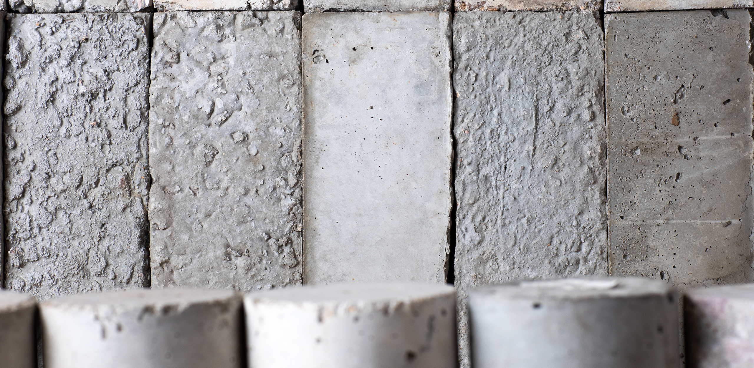 Layers of cement
