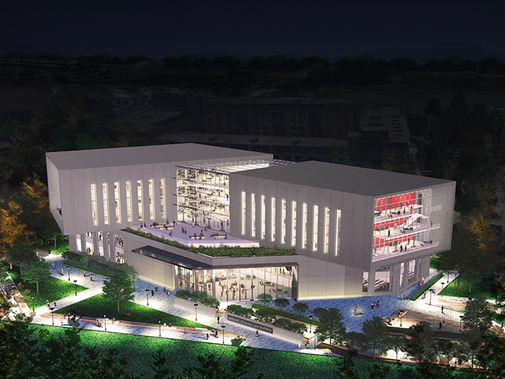 Digital rendering of the O'Quinn law building