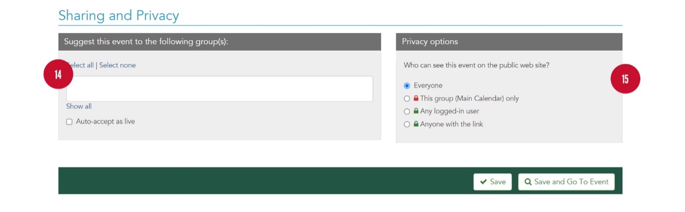 sharing and privacy