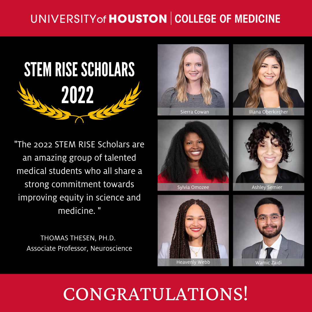 STEM RISE 2022 UH Medical Students Step Up to Mentor Third Ward