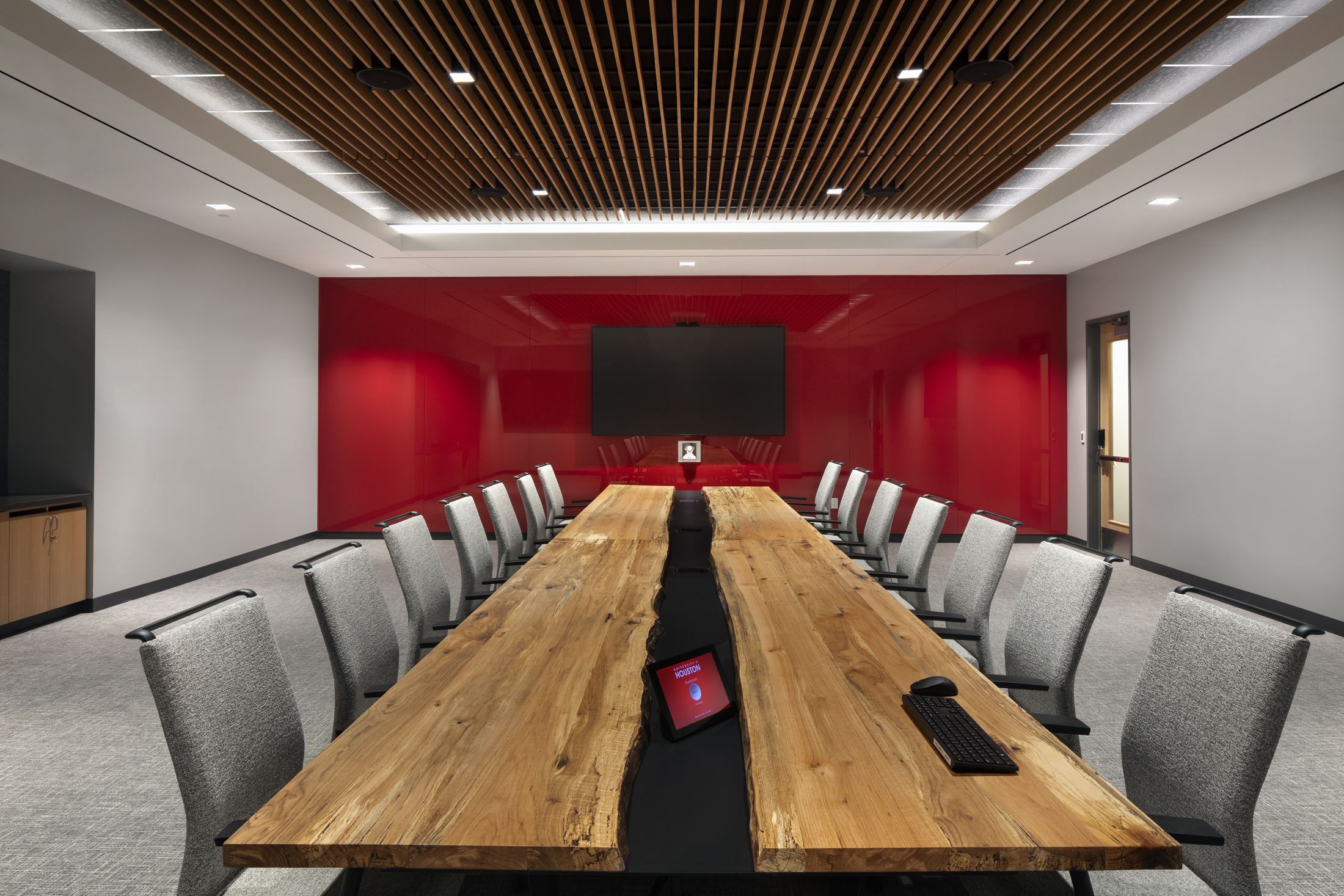 Board Room with Reclaimed Wood Table