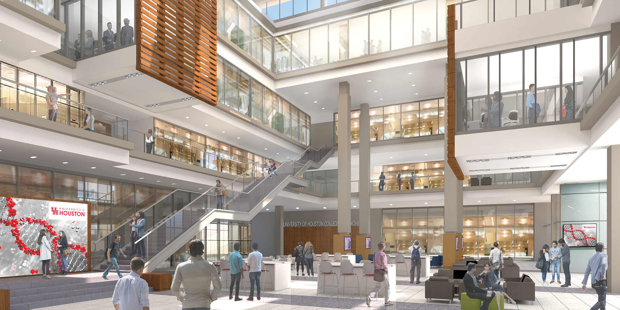 Inside rendering of UH College of Medicine